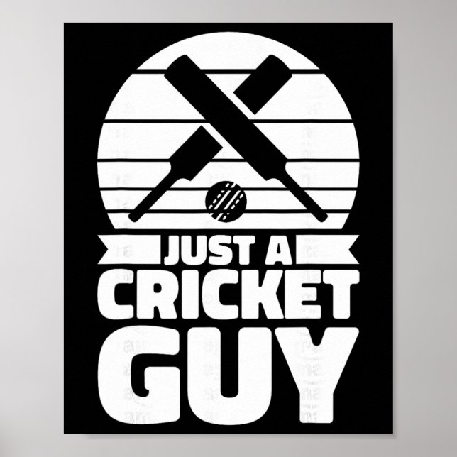 Cricketspelare Cricket Tsman - Domare Bara En Cric Poster (Framsidan)