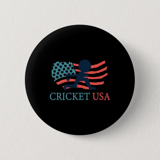 Cricketspelare Cricket Usa Team Coach American Fla Knapp (Framsida)