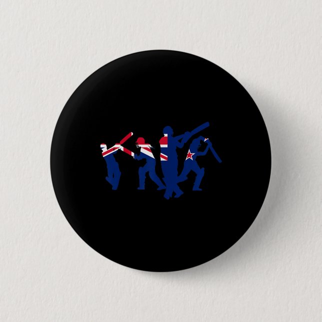 Cricketspelare Designar  Knapp (Framsida)