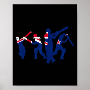 Cricketspelare Designar Poster