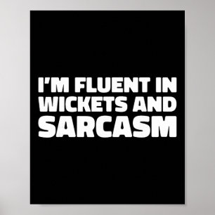 Cricketspelare Domare - Bowler Tsman Cricket Crick Poster