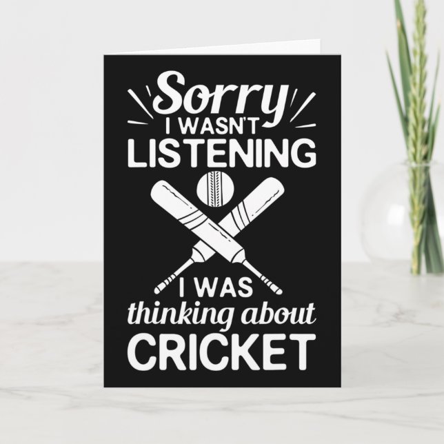 Cricketspelare Ll T Coach Cricketer  Kort (Framsida)