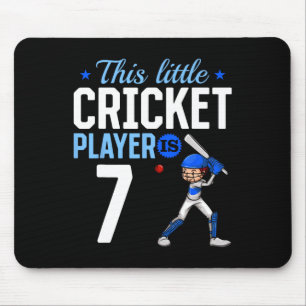 Cricketspelare på 7-årsdag musmatta