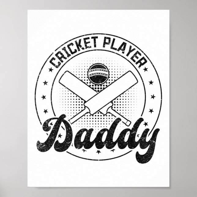 Cricketspelare Pappa  Poster (Framsidan)
