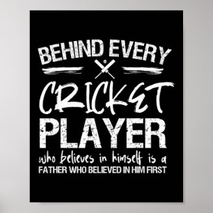 Cricketspelare Pappa Poster
