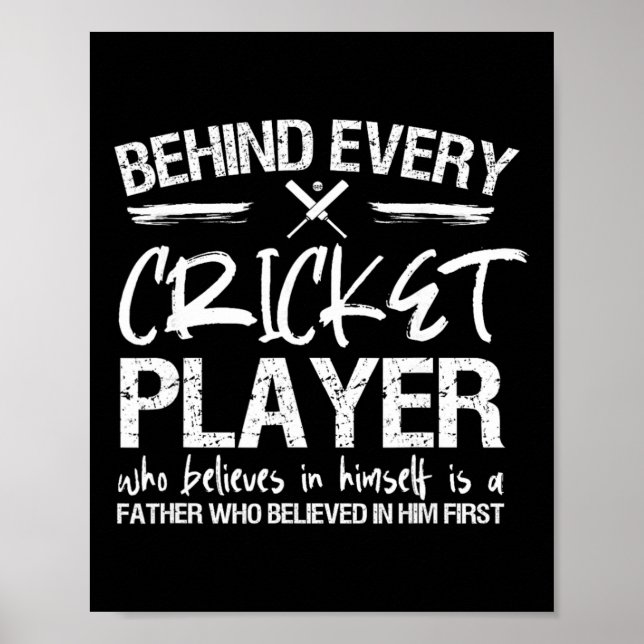 Cricketspelare Pappa  Poster (Framsidan)