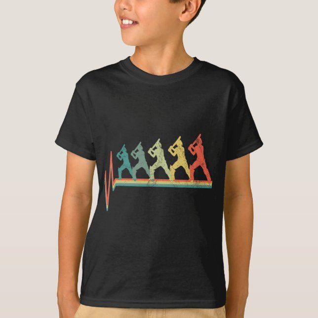 Cricketspelare Present Cricketspelare Hjärtats sla T Shirt (Framsida)