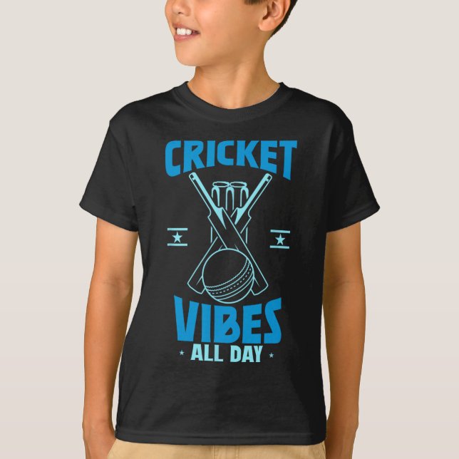 Cricketspelare Sport  T Shirt (Framsida)