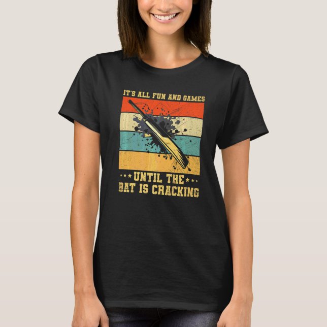 Cricketspelcitat för en cricketspelare t shirt (Framsida)