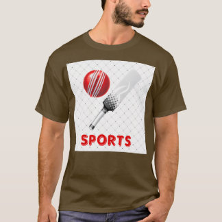 Cricketsportdesign för bubblor-etikett t shirt