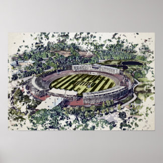 Cricketstadion Konst - Southampton, Hampshire Poster