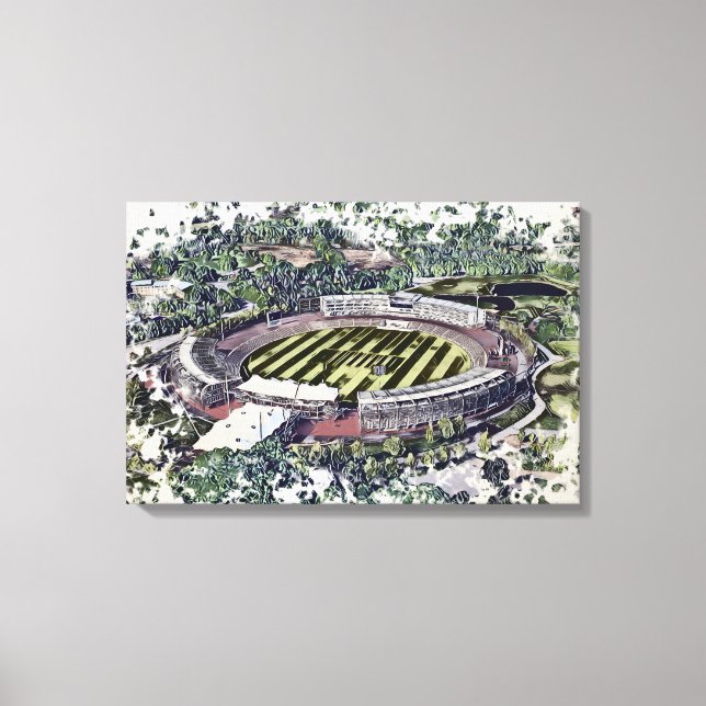 Cricketstadions konst - Southampton, Hampshire Canvastryck (Framsida)