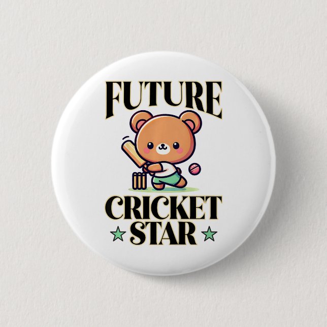 Cricketstjärna i framtiden  knapp (Framsida)