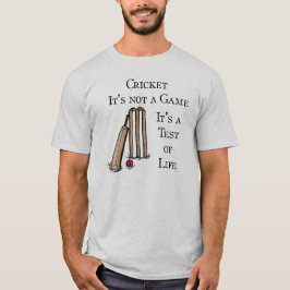 Crickettest, T-shirt med kricket
