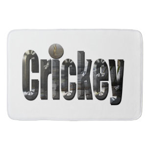 Crickey: Aussie Slang Ord tillverkad med krokodile Badrumsmatta