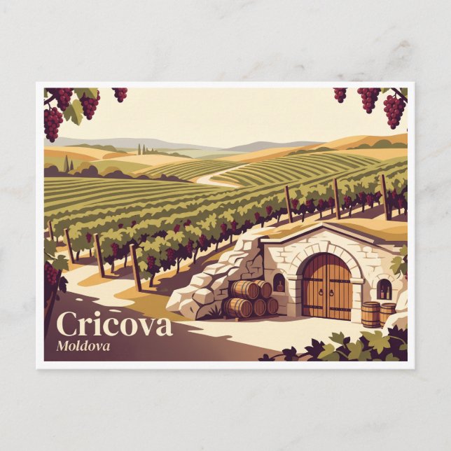 Cricova Winery Moldavien Vykort (Framsida)