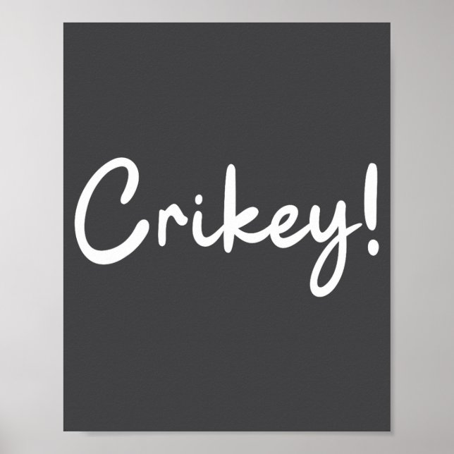 Crikey Christmas Santa Hat Matching Christmas Fami Poster (Framsidan)