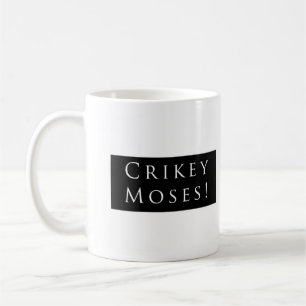 Crikey Moses! Vanlig svart Kaffemugg