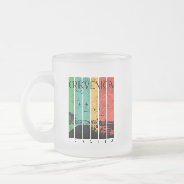 Crikvenica  frostad glasmugg (Vänster)