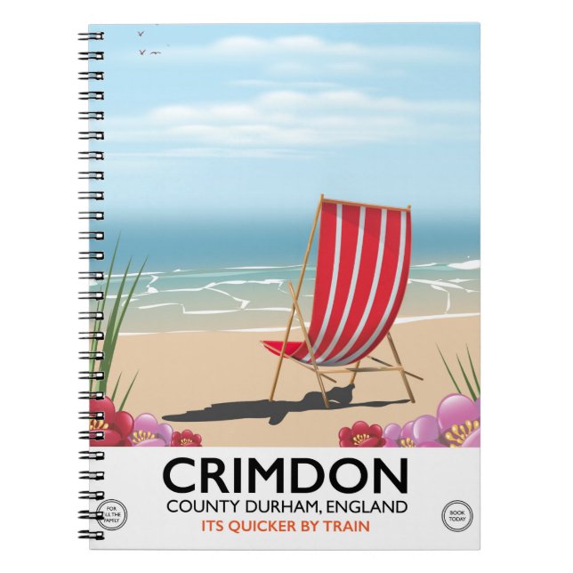 Crimdon, County Durham, England. Anteckningsbok (Framsidan)