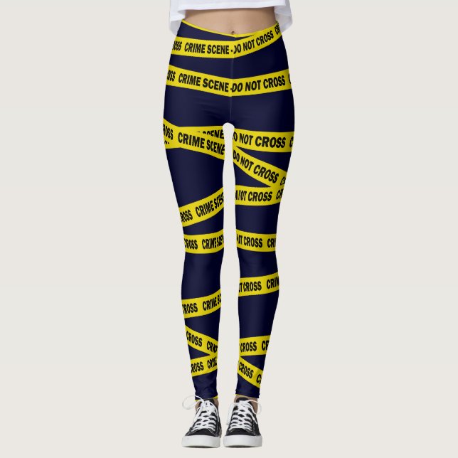 Crime Scene CSI-polischef sheriff Leggings (Framsida)