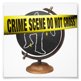 "Crime Scene" EcoArt Fototryck