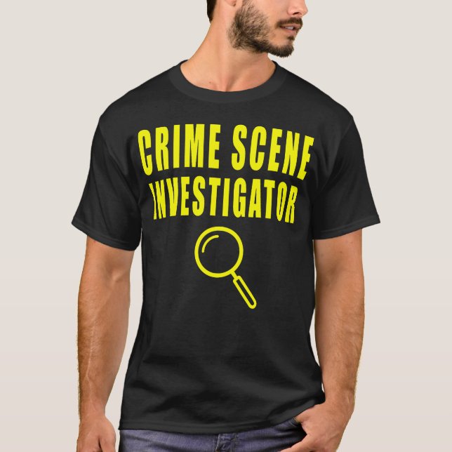 Crime Scene Investigator T Shirt (Framsida)
