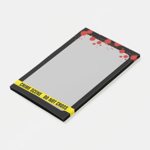 Crime Scene Post-it Block