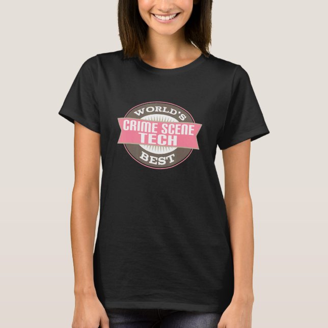 Crime Scene Tech T Shirt (Framsida)