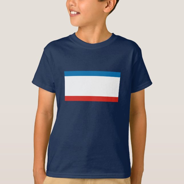 Crimea Flagga T Shirt (Framsida)
