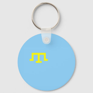 Crimean Tatar folk etnisk flagga Nyckelring