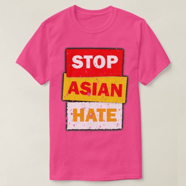Crimes asian community supporter Stop Asian Hate 1 T Shirt (Design framsida)