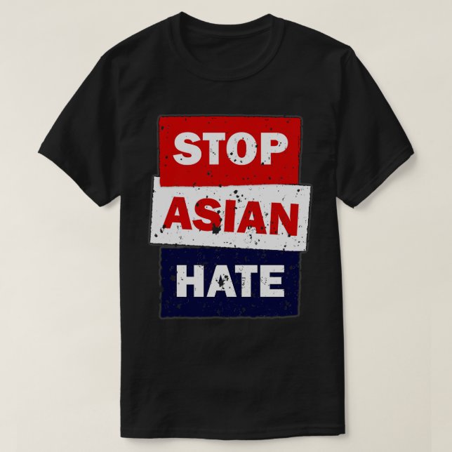 Crimes asian community supporter Stop Asian Hate 2 T Shirt (Design framsida)