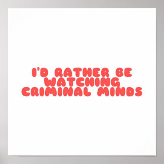 Criminal minds  poster