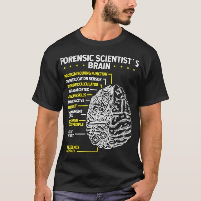 Crimonolog Crimonology Forensist Scientist T Shirt (Framsida)