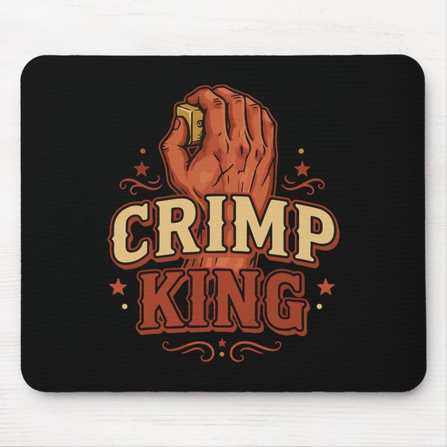 Crimp King Klippklättring Bouldering Kul  Musmatta (Framsidan)