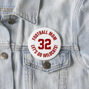 Crimson and White Football Mamma Jersey Number Knapp