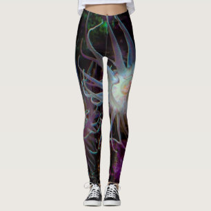 Crimson Anemone Leggings