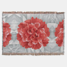 Crimson Azalea Fleece Blanket Filt