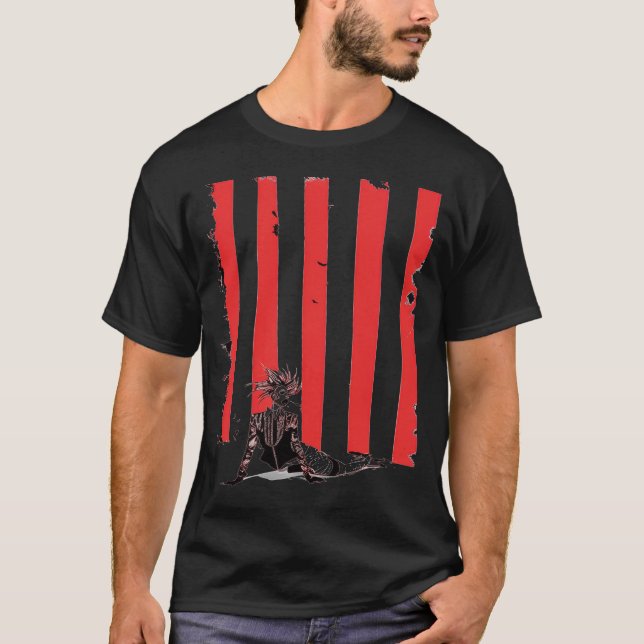 Crimson Bars T Shirt (Framsida)
