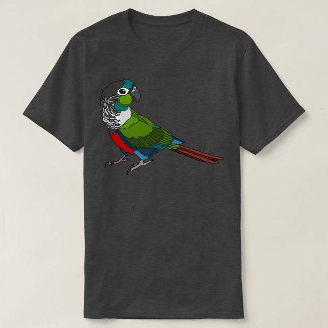 Crimson Belllied Conure T Shirt (Design framsida)