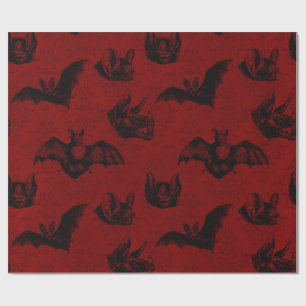Crimson & Black Vampyre Fladdermus Presentpapper