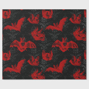 Crimson & Black Vampyre Fladdermus Presentpapper