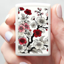 Crimson Blommar Elegance - japansk-inspirerad Flor