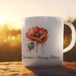 Crimson Bloom, anpassad Kaffemugg