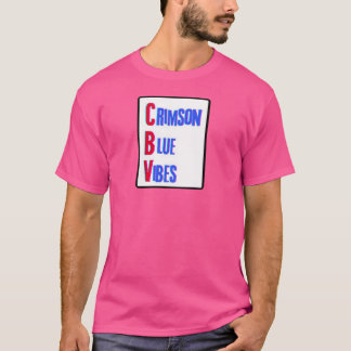 Crimson Blue Vibes T Shirt
