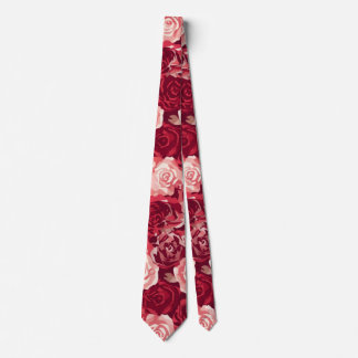 Crimson & Blush Seamless Rose Pattern Slips