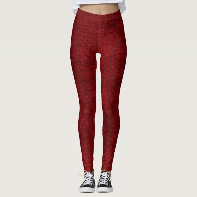 Crimson Canvas Leggings (Framsida)