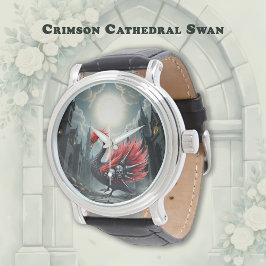 Crimson Cathedral Swan. Armbandsur