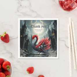 Crimson Cathedral Swan Pappersservett